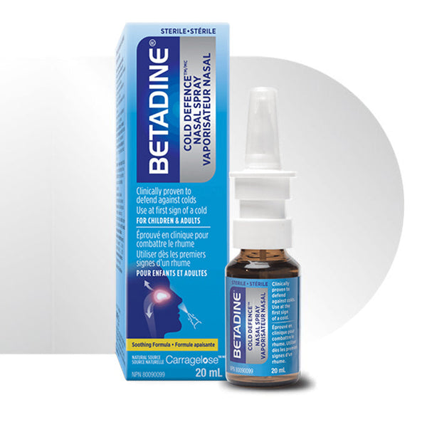  BETADINE Cold Defence Nasal Spray 20ml New Improved Formula  (Packaging May Vary) : Health & Household