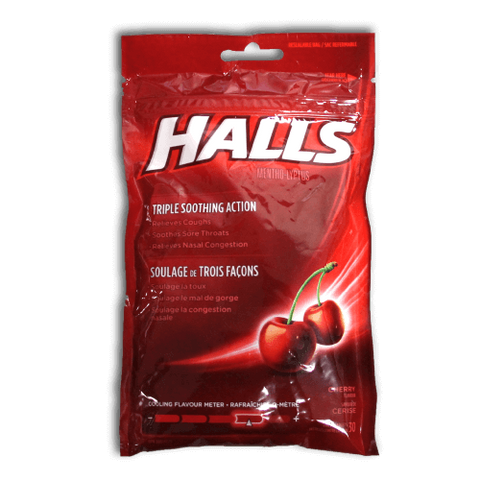 Halls Mentho-Lyptus Cough Drops (Cherry) - Biosense Clinic